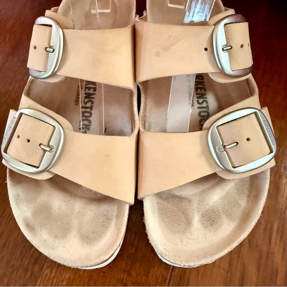 Birkenstock Arizona Big Buckle Sandals Light Rose + Silver - Picture 2 of 8